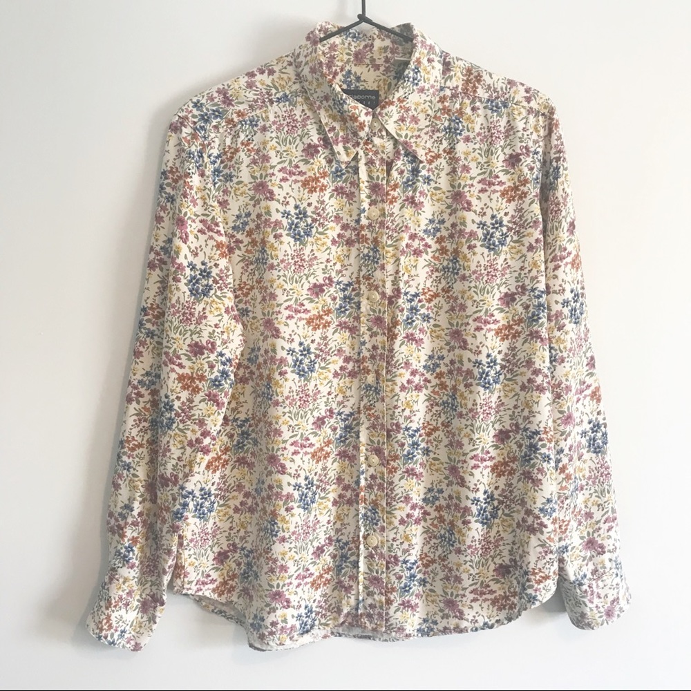 LIZSPORT by Liz Claiborne Floral Button Down Shirt